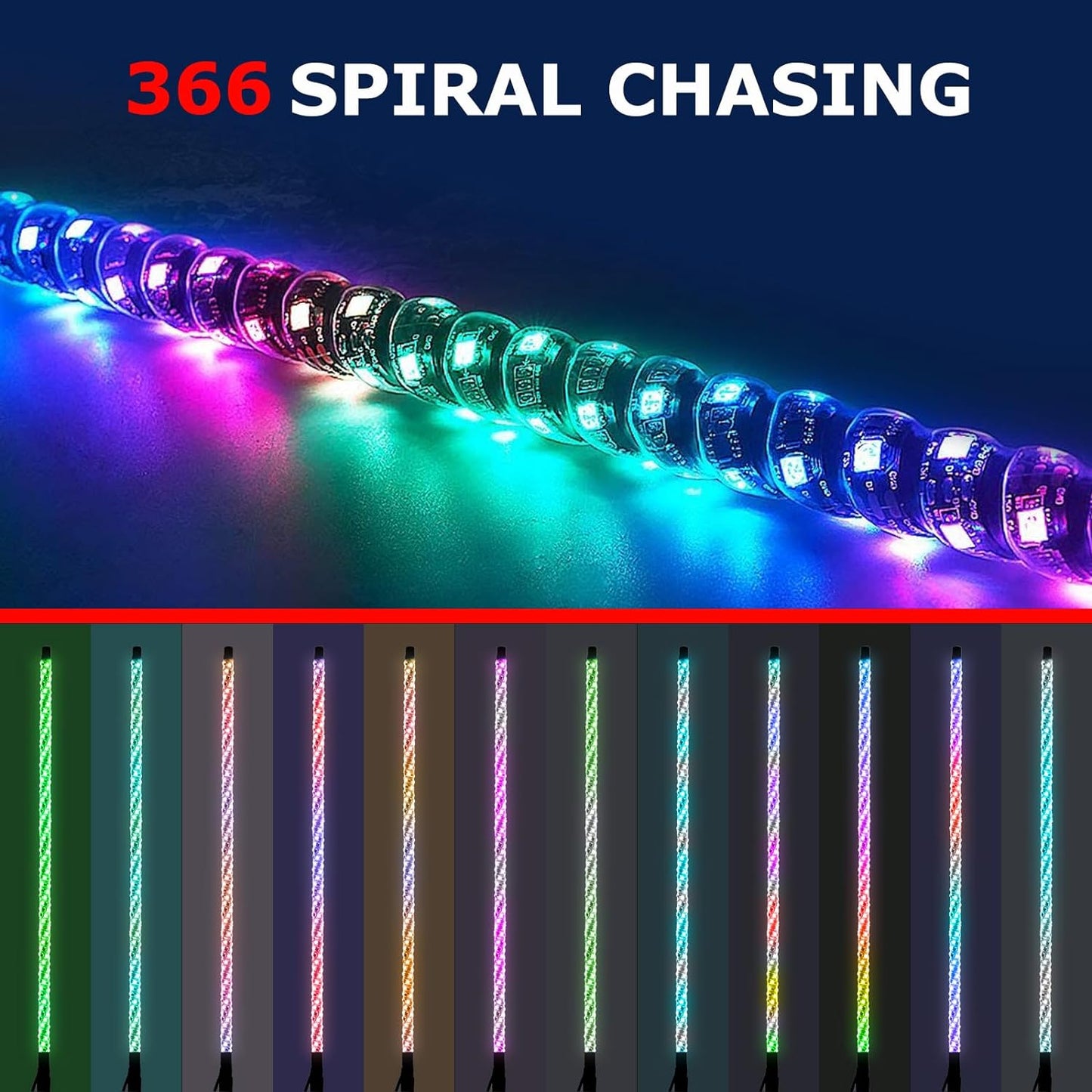 Lamvip 3FT Led Whip Light