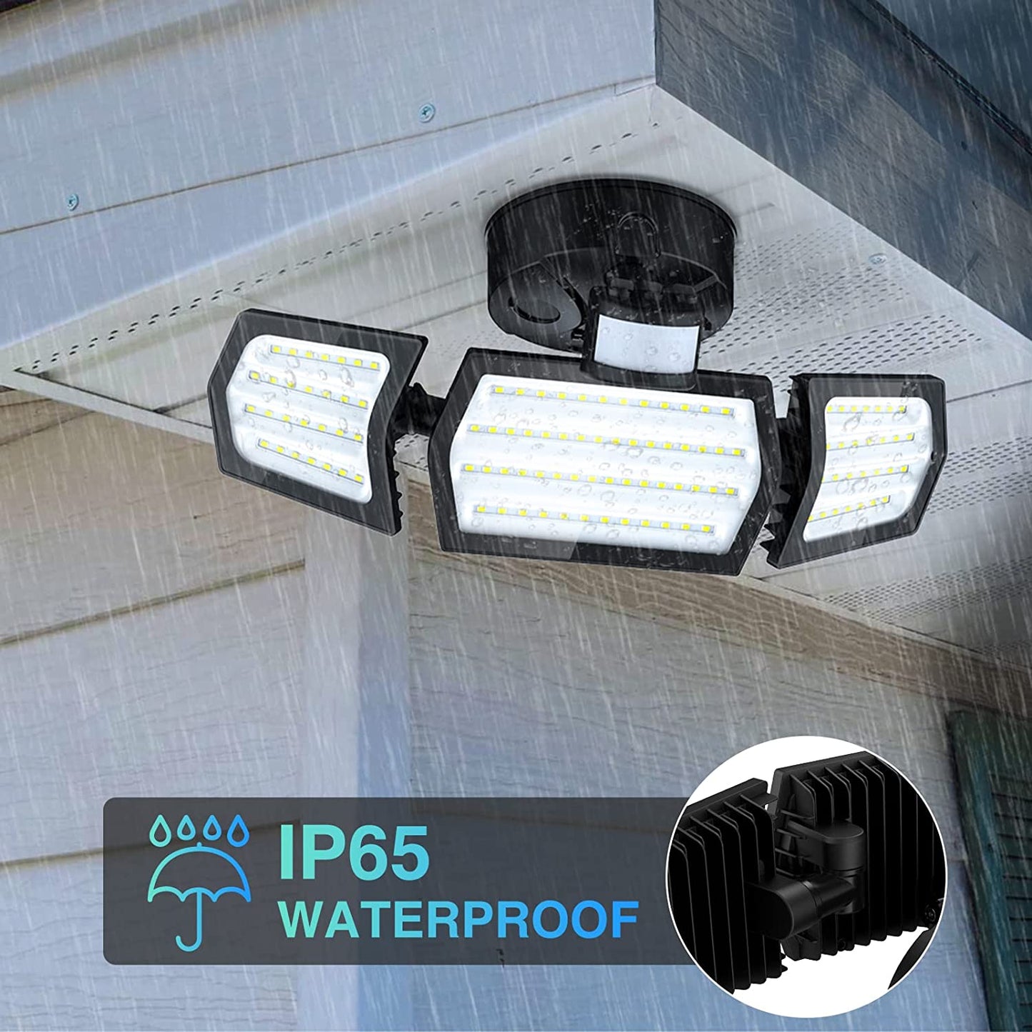 80W LED Security Light with Motion Sensor